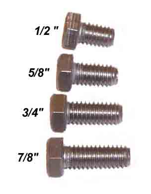 Guardrail Clamp Attachment Bolt - 5/16 x 3/4 Inch - Stainless Steel – Duraflex International