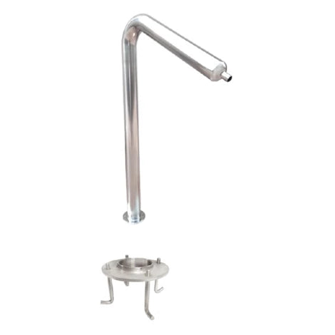 Crane waterfall, centered nozzle - polished