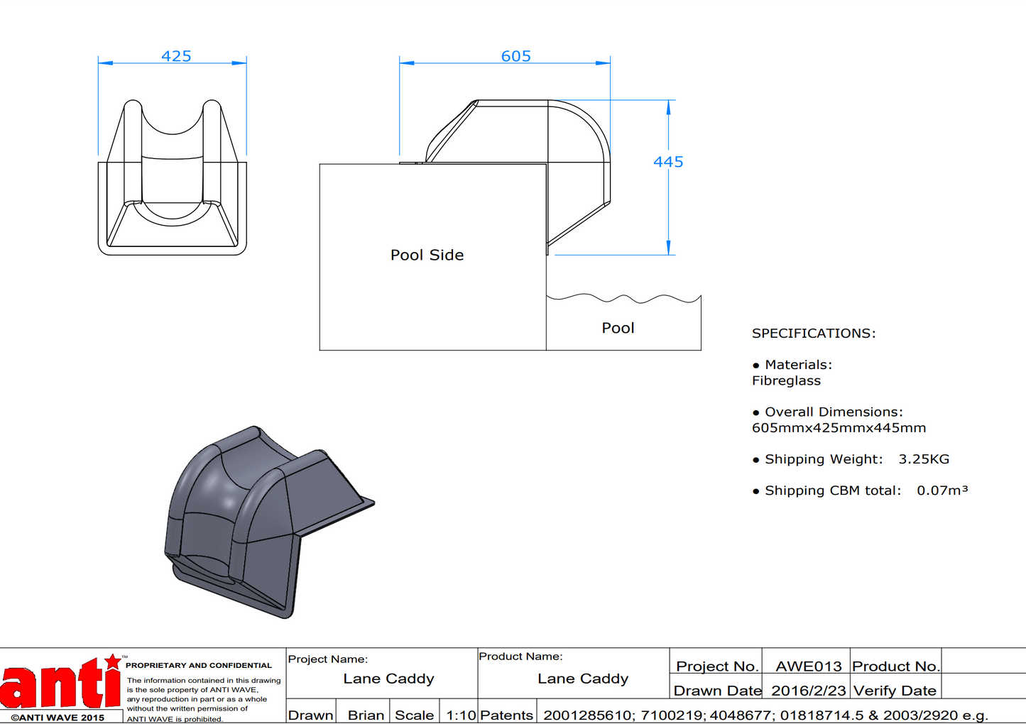 Lane Caddy AntiWave
