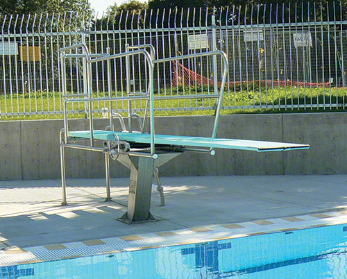 Cheyenne 1 Meter Diving Stand With Side Access Steps on Left or Right - No Anchor - Spectrum