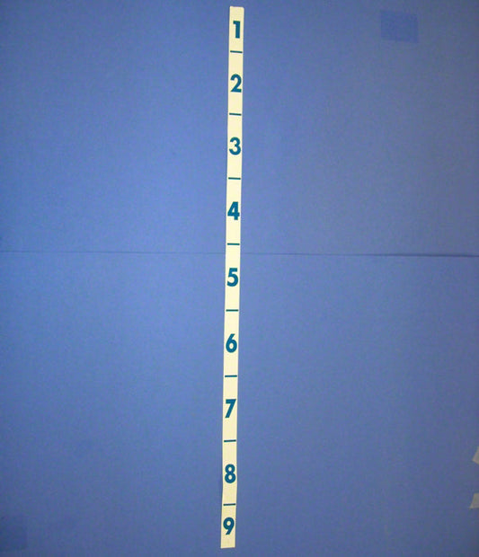 CalibrationStrip - Numbers 1-9 on Diving Board – Duraflex International