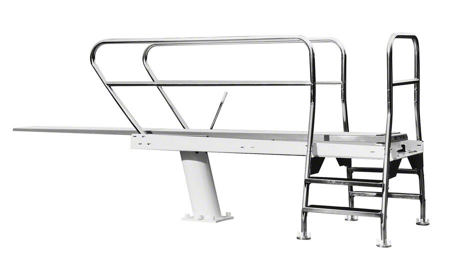 1 Meter Deluxe Commercial Pool Diving Tower With Dual Ladder – SR Smith