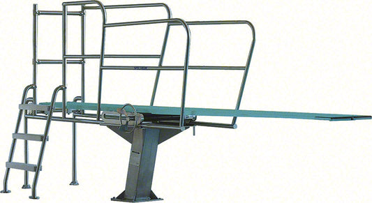 Cheyenne 1 Meter Diving Stand With Rear Access Steps - No Anchor - Spectrum
