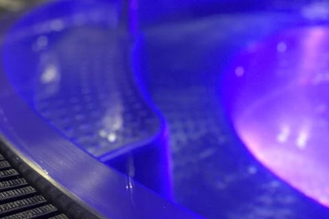 Round spa with hydro-massage