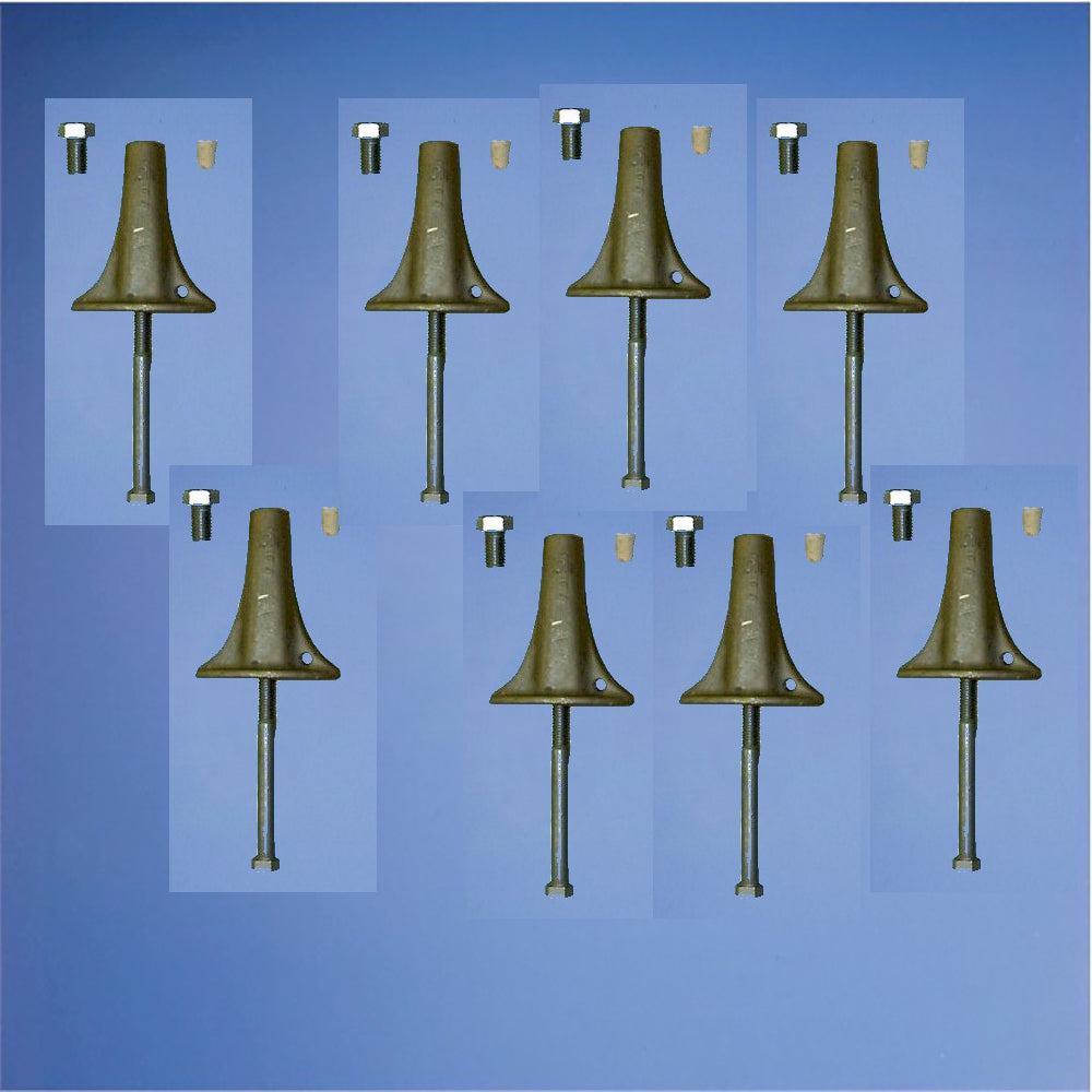 One-Meter/Three-Meter Bronze Anchor Set - Set of 8 – Duraflex International