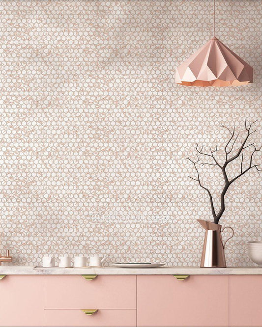 Betsan Round circular glass mosaic