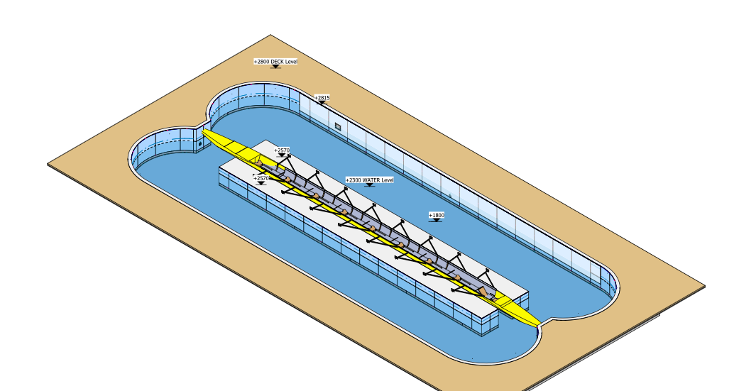 TIKTRA Indoor Rowing Tank — Single & Double Paddle