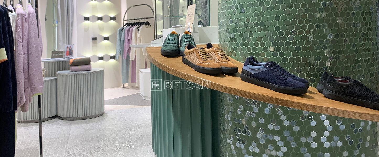 Betsan Hexa hexagonal glass mosaic