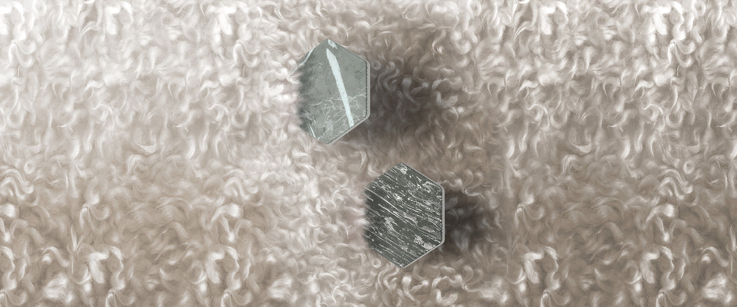 Betsan Hexa Mega large hexagonal glass mosaic