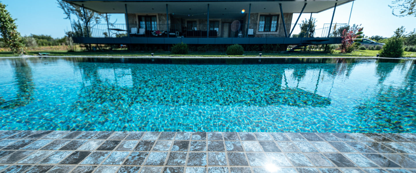 Betsan Mega large format glass mosaic pool