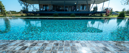 Betsan Mega large format glass mosaic pool