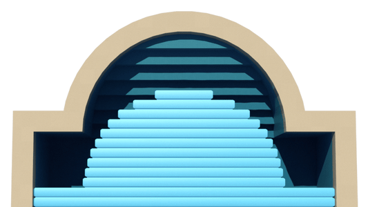 Zuschnitt für römische Treppe
