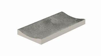 Serapool porcelain rain gutter overflow channel