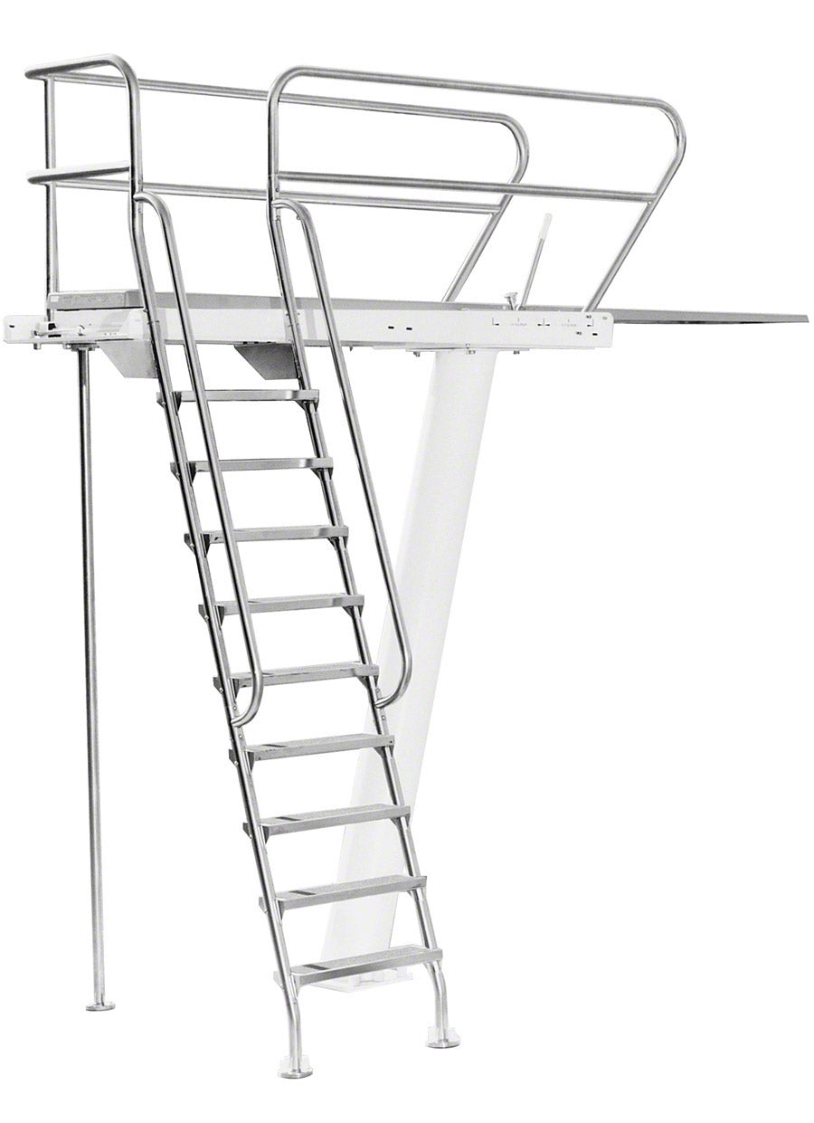 3 Meter Deluxe Commercial Pool Diving Tower With Right Ladder - Includes Anchor Jigs and Mounting Hardware – SR Smith