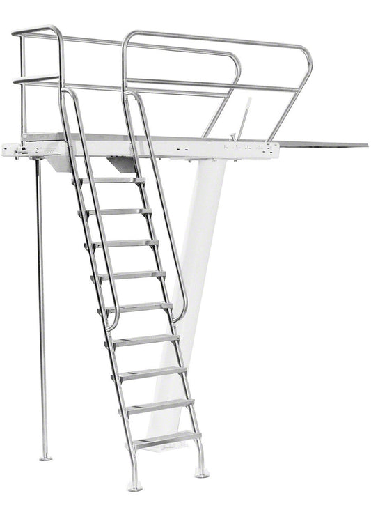 3 Meter Deluxe Commercial Pool Diving Tower With Right Ladder - Includes Anchor Jigs and Mounting Hardware – SR Smith