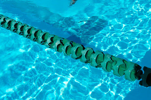 Custom Length Maximum Racing Lane Line With 6 Inch Disks (Supertensioner Not Included) - Anti Wave