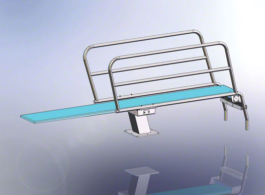3/4 Meter Short Diving Stand With Side Access Steps - No Anchor - Spectrum
