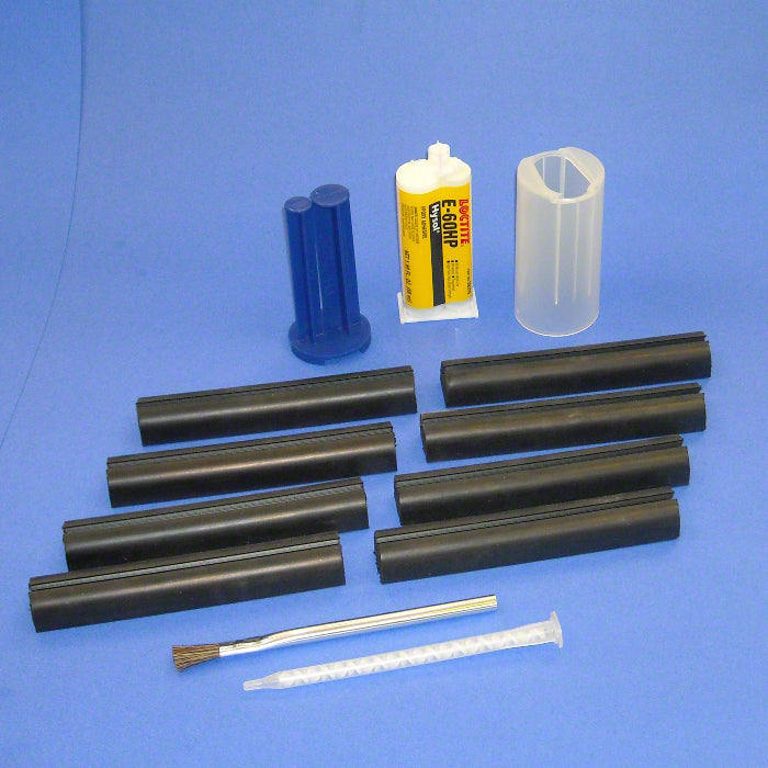 Rubber Channel Set With Glue Kit - 6 Inches – Duraflex International
