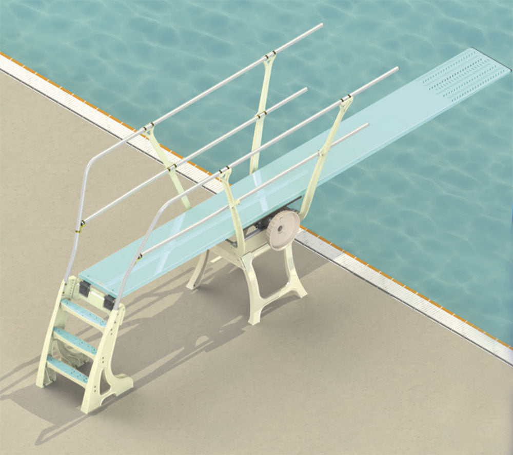Duraflex 1 Meter Dive Stand with Double Rail (Both Sides) - No Anchors