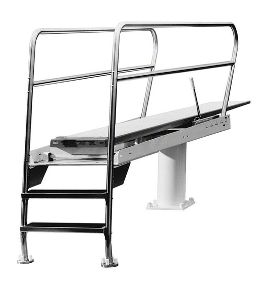 1 Meter Deluxe Commercial Pool Diving Tower With Heel Ladder – SR Smith