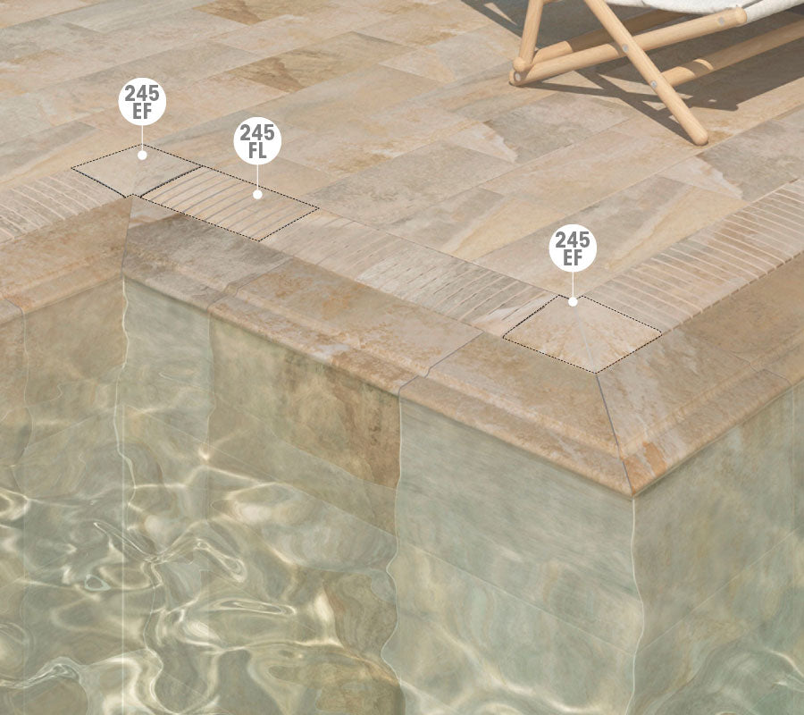Rosa Gres Flex Porcelain Tile Grating