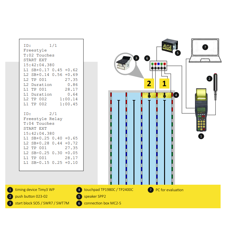 Swimming Training Timing System - Alge Timing